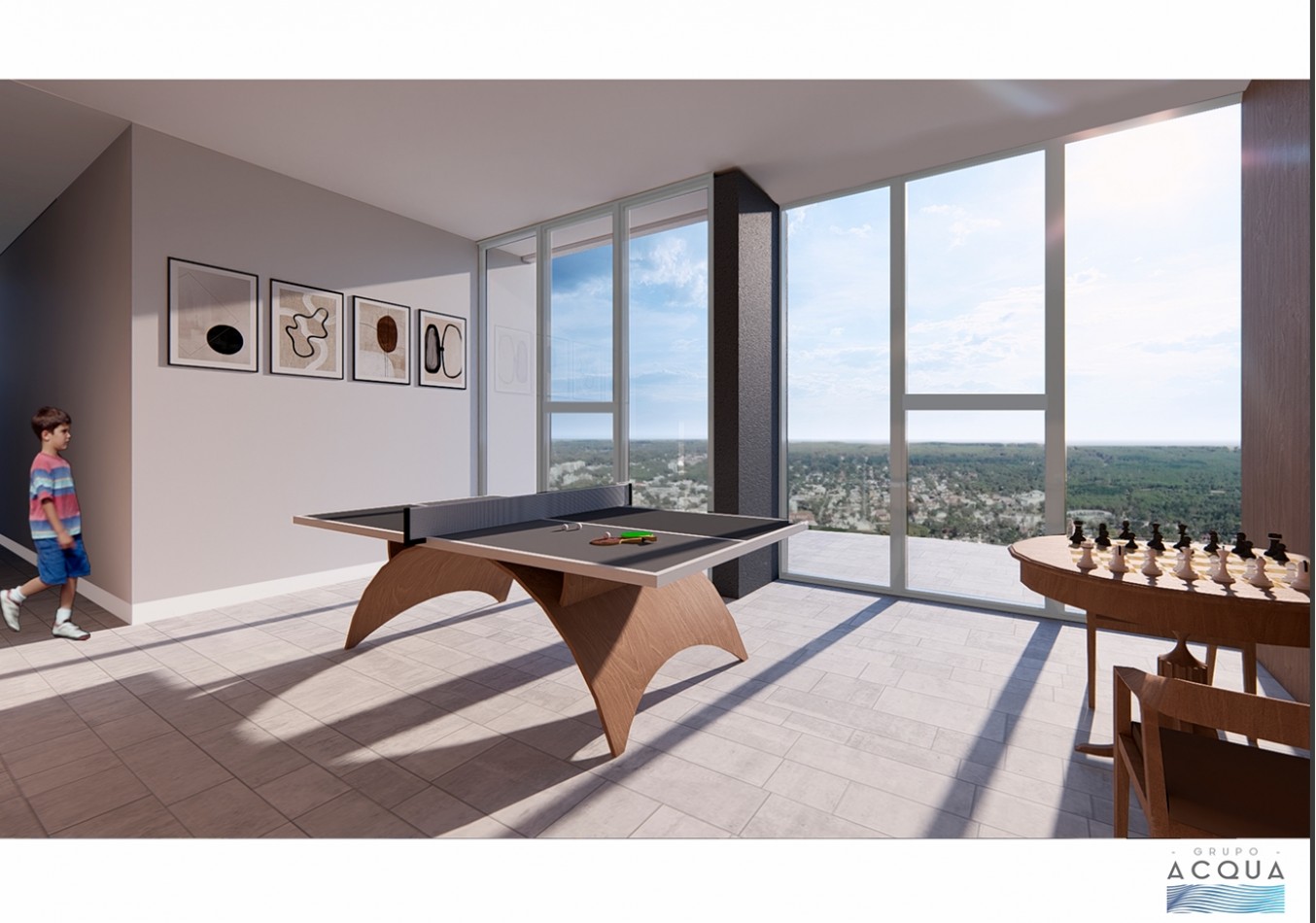 Departamento 3 ambientes -  Acqua Pinamar  (Venta financiado en pozo).