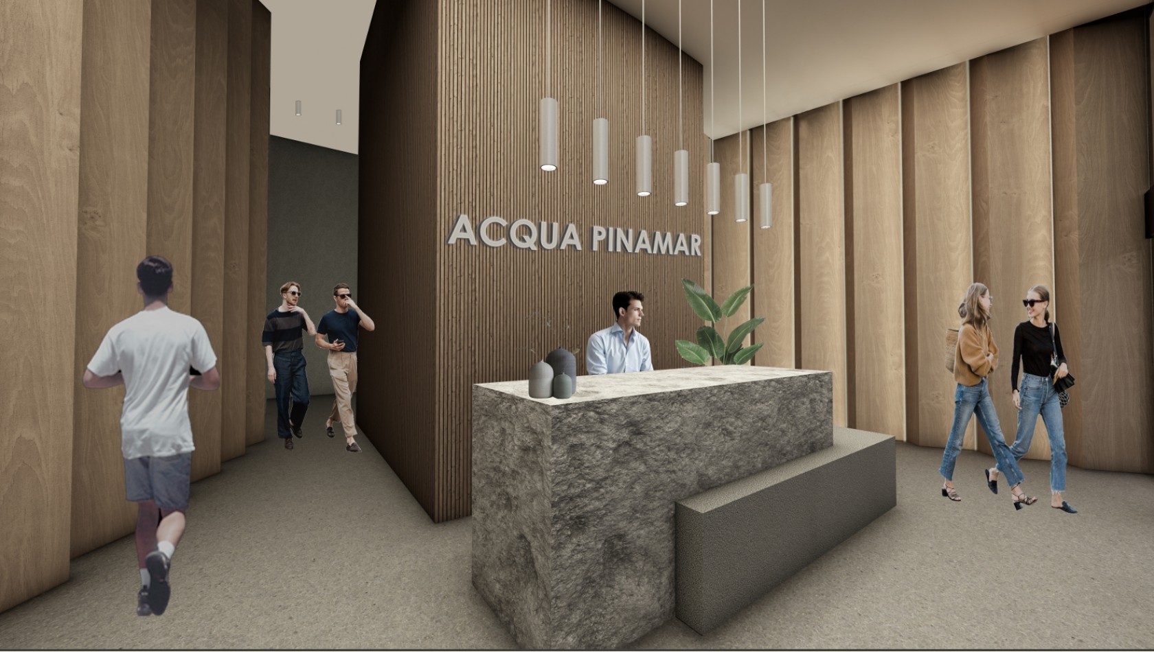 Departamento 3 ambientes -  Acqua Pinamar  (Venta financiado en pozo).