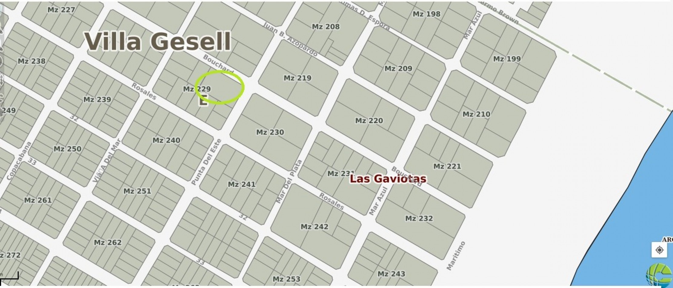 Lote a 3 cuadras de la playa en Las gaviotas VILLA GESELL